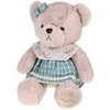 Jokomisiada Teddy bear - beige Zosia 58cm in žalias VINTAGE dress ZA5923 D
