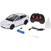 Jokomisiada Tesla Model X RC 1:22 Die-Cast Remote-Controlled Car with LED Lights and Smoke Effect RC0772