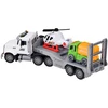 Jokomisiada Tow truck Helicopter Dump truck Concrete mixer VEHICLE SET + road accessories ZA6597