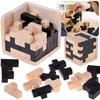 Dėlionė Jokomisiada Wooden 3D Logic Cube Spatial Puzzle Brain Teaser ZA6610