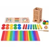 Jokomisiada Wooden 5-in-1 arcade game – tower, balls, sticks, worms ZA6569