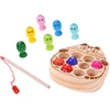 Jokomisiada Wooden arcade game FISHING - magnetic fishing rod 13 pieces ZA6568