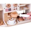 Jokomisiada Wooden Coffee Shop Set – Café Playset with Coffee Machine, Cups &amp; Desserts ZA5938