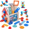 Jokomisiada Wooden DIY Tool Set with Construction House ZA6612