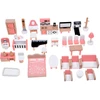 Jokomisiada Wooden Dollhouse Furniture, 34-Piece Home Furnishing Set ZA6358