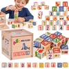Jokomisiada Medinės lavinamosios kaladėlės – raidės, skaičiai ir paveikslėliai ALPHABET 27vnt. ZA6239