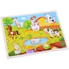 Dėlionė Jokomisiada Wooden Farm Animals Puzzle with Knobs, 7 Pieces ZA6356