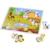 Dėlionė Jokomisiada Wooden Farm Animals Puzzle with Knobs, 7 Pieces ZA6356
