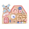 Jokomisiada Wooden Farm Busy Board – Sensory House with Animal Maze ZA6485