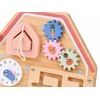 Jokomisiada Wooden Farm Busy Board – Sensory House with Animal Maze ZA6485