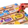 Jokomisiada Medinė magnetinė lenta mokymuisi skaičiuoti ir spalvoms pažinti ZOO MAZE ZA6258