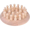 Jokomisiada Wooden memory game - roll the dice and choose a colored piece GR0840