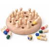 Jokomisiada Wooden memory game - roll the dice and choose a colored piece GR0840
