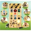 Jokomisiada Wooden Montessori Manipulative Board - Electric LEDs ZA5944