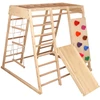 Jokomisiada Wooden playground HOME 6 in 1 Slide Ladders Wall SP0875