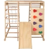 Jokomisiada Wooden playground HOME 6 in 1 Slide Ladders Wall SP0875