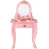 Jokomisiada Wooden Royal Vanity Table with Mirror + Chair + Accessories ZA5934