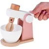 Jokomisiada Wooden Set Toaster Coffee Machine Mixer + Accessories – Small Pretend Play Appliances ZA5929