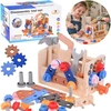 Jokomisiada Wooden Tool Box for Children Workshop Screws Hammer ZA6292