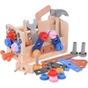 Jokomisiada Wooden Tool Box for Children Workshop Screws Hammer ZA6292
