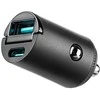 Joyroom JR-CCN18 65W USB-A USB-C Car Charger - Juodas