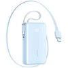 Joyroom JR-PR2L 10000mAh 35W Power Bank with Built-in Retractable USB-C Cable and Lightning Lanyard Cable - Mėlyna