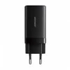 Joyroom JR-TG10 65W GaN 2x USB-C + USB-A wall charger with 100W USB-C - USB-C 1.2m cable - juodas