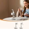 Joyroom JR-W23 Qi2 4 viename stalinis įkroviklis su įmontuota indukcine naktine lempute – baltas