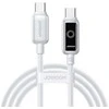 Kabelis Joyroom S-A55 StarFlight 100W USB-C – USB-C 1,2m – baltos spalvos