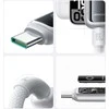 Kabelis Joyroom S-A55 StarFlight 66W USB-A – USB-C 1,2m – baltos spalvos