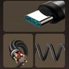 Joyroom S-A56 EnjoyX Series 90° USB-C – USB-C kabelis 60W 1.2m – juodos spalvos