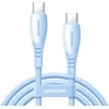 Joyroom S-A59 Vibrant Series 60W USB-C - USB-C cable 1.2m - mėlynas
