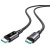 Joyroom S-A60 StarTalk 100W USB-C - USB-C kabelis 1.2m - Juodas