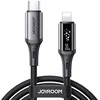 Joyroom S-A60 StarTalk 30W USB-C - Lightning kabelis 1.2m - juodas
