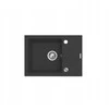 Juodas sink set with flexi faucet - MAIDSINKS BALI sink (62x44) 1B1D juodas + Flessi Juodas Edition faucet
