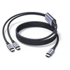 Ugreen 2in1 USB-C Cable - 2xUSB-C PD 140W 2m - Juodas