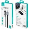 Kabelis USAMS Huan Series SJ752 60W USB-C į USB-C 1,2 m, tamsinti