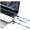 Kabelis USAMS KY Series US-SJ691 60W USB-C į USB-C 1m juodos spalvos