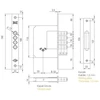 Kale_Killit Mortise lock 189/4MF 5 keys
