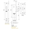 Kale_Killit MORTISE LOCK 201F WITH CYLINDER NICKEL-