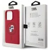 Karl Lagerfeld KLHMP15LSCMKCRHR Apple iPhone 15 Pro 6.1″ red kietas dėklas Silicone Karl&Choupette Heads Ring