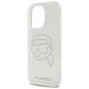 Karl Lagerfeld IML Rhinestones Karl Head - dėklas skirtas Apple iPhone 16 Pro transparent