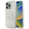 Karl Lagerfeld IML Rhinestones Karl Head - dėklas skirtas Apple iPhone 16 Pro transparent