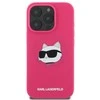 Karl Lagerfeld silikoninis Choupette Head Print MagSafe iPhone 16 Pro Max - dėklas telefonui Fuchsia