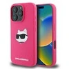 Karl Lagerfeld silikoninis Choupette Head Print MagSafe iPhone 16 Pro Max - dėklas telefonui Fuchsia