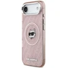 Dėklas Karl Lagerfeld IML Choupette Head Logo MagSafe Case for iPhone 17 Air - Rožinė
