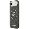 Dėklas Karl Lagerfeld case for IPHONE 17 Air compatible with MagSafe KLHMP17MHMKBKCHOK (IML Glitter K&C Heads Logo) juodas