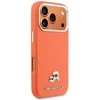 Karl Lagerfeld dėklas, skirtas IPHONE 17 Pro, suderinamas su MagSafe KLHMP17L6PFKCLO (PU FW W/ K&C Head Pin), oranžinis