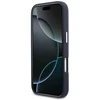 Karl Lagerfeld dėklas, skirtas IPHONE 17 Pro, suderinamas su MagSafe KLHMP17L6PFKCLB (PU FW W/ K&C Head Pin) mėlynas