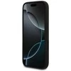 Karl Lagerfeld dėklas, skirtas IPHONE 17 Pro, suderinamas su MagSafe KLHMP17LSKCGRGOK (silikonas su K&amp;C eskizu ir logotipu), juodas